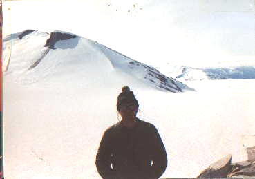 Bret W. Smith, Geophysicist @ Camp 10 Facing N.W.  Icy Basin in Background